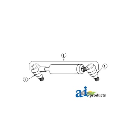 Male Ball Joint End (Ref. 1) 3 X3 X2